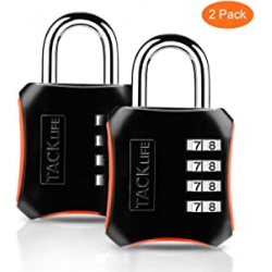 Chollo - Pack 2 Candados de combinaci&oacute;n Tacklife HCL3B