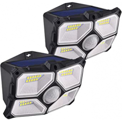 Chollo - Pack 2 Focos solares CalionLTD con sensor de movimiento 2x40LED
