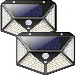 Chollo - Pack 2 Focos Solares iPosible con Sensor de Movimiento &lpar;2x100LED&rpar;