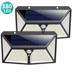 Chollo - Pack 2 Focos Solares LED con Sensor de Movimiento &lpar;2x108LED&rpar;