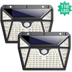 Chollo - Pack 2 Focos Solares Ekrist con Sensor de Movimiento &lpar;2x118LED&rpar;