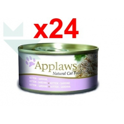 Chollo - Applaws Natural Cat Food Kitten Sardina 70g &lpar;Pack 24&rpar;