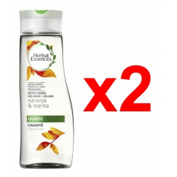 Chollo - Pack 2x Champú Herbal Essences Detox Volumen Naranja & Menta (2x400ml)