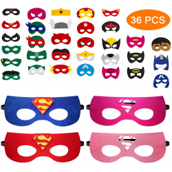 Chollo - Pack 36 Máscaras de Superhéroes