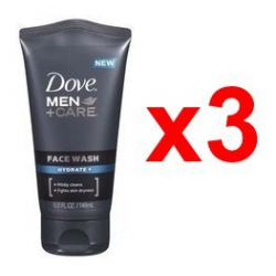 Chollo - Pack 3x Crema Limpiadora Facial Dove Men+Care Face Wash Hydrate+ (3x148ml)