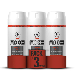Pack 3x Desodorante Axe Dry Adrenaline Charge Up (3x150ml)