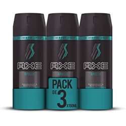 Chollo - Pack 3x Desodorante & Bodyspray Axe Apollo Fresh (3x150ml)