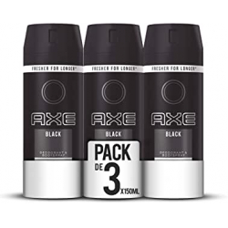 Chollo - Pack 3x Desodorante & Bodyspray Axe Black Fresh (3x150ml)