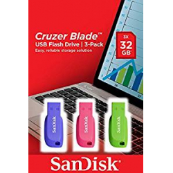 Chollo - SanDisk Cruzer Blade 32GB (Pack de 3)