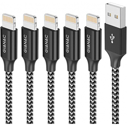 Chollo - Pack 5 Cables Lightning Gianac | GIAN-0.5-R