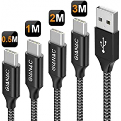 Chollo - Pack 4 Cables Gianac USB-C