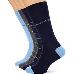 Chollo - Pack 4 pares de calcetines Calvin Klein Pencil Stripe