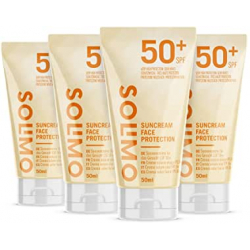 Chollo - Pack 4x Crema solar facial Solimo FPS 50+ (4x50ml)