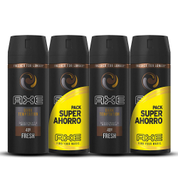 Chollo - Pack 4x Desodorante & Bodyspray Axe Dark Temptation Fresh (4x150ml)
