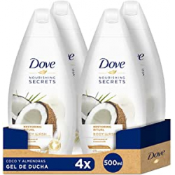 Pack 4x Gel de ducha Dove Coco & Almendras 4x500ml