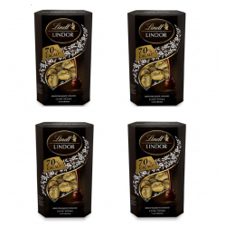 Chollo - Pack 4x Lindt Lindor Bombones de Chocolate Negro (4x200g)