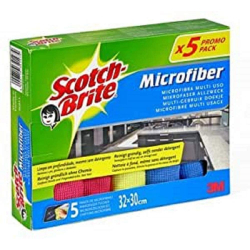 Chollo - Pack 5 Bayetas de microfibra Scotch-Brite 3M - 7000091529
