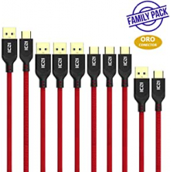 Chollo - Pack 5 Cables ICZI USB-C
