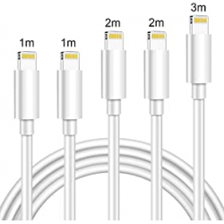 Chollo - Pack 5 Cables Lightning con Certificado Apple MFi