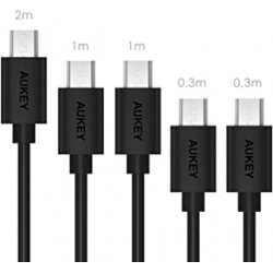 Chollo - Pack 5 Cables Aukey CB-D5 micro USB