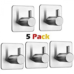 Chollo - Pack 5 Ganchos Autoadhesivos para Cocina &sol; Ba&ntilde;o