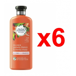 Chollo - Herbal Essences Acondicionador Volumen Pomelo Blanco & Menta Mosa 400ml (Pack de 6)
