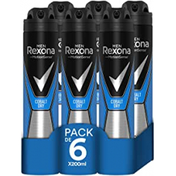 Pack 6x Desodorante antitranspirante Rexona Cobalt Dry 6x200ml - 67533578