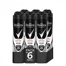 Pack 6x Desodorante Rexona Motionsense Active Pro+ Invisible (6x200ml)