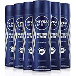 NIVEA MEN Protege & Cuida Desodorante Spray 200ml (Pack de 6)