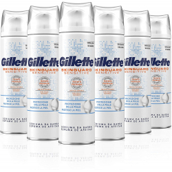 Chollo - Pack 6x Espuma de afeitar Gillette Skinguard Sensitive Spray 250ml