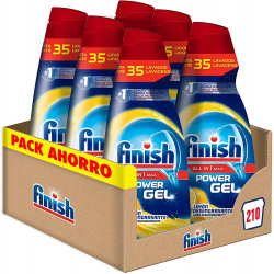 Chollo - Finish Gel All in 1 Limón Desengrasante Pack 6x 35 lavados