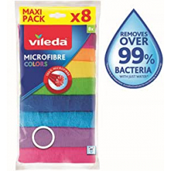 Chollo - Pack 8 Bayetas Vileda Microfibre Colors
