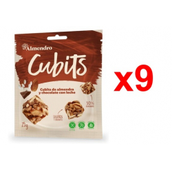 Chollo - Pack 9x El Almendro Cubits de Almendra y Chocolate con Leche &lpar;9x25g&rpar;