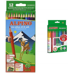 Chollo - Pack Alpino 12 Lapiceros + 12 Rotuladores de colores