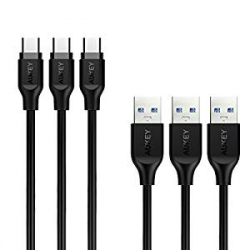 Chollo - Pack de 3 Cables USB-C a USB-A 3.0 Aukey CB-CMD3