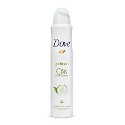 [Pack de 3] Desodorante Dove Go Fresh Pepino & Té Verde 0% Aluminio (6x200ml)