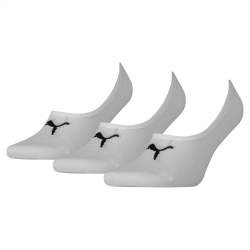 Pack de 3 pares de calcetines Puma Unisex Footie Blancos - 906930_02