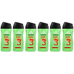 Chollo - Pack de 6 Botes de Gel adidas 3 en 1 Active Start &lpar;6x250ml&rpar;