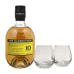 Pack de Regalo Whisky The Glenrothes 10 Años + 2 Vasos