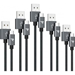 Chollo - Pack 5 cables micro USB QC3&period;0 Rampow - RAA19