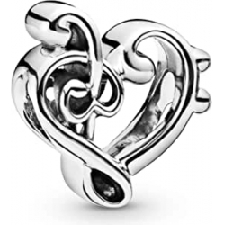 Chollo - Pandora Charm Coraz&oacute;n Clave de Sol &vert; 798346