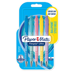 Paper Mate Flexgrip Ultra Pastel (Pack de 5)