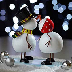 Chollo - Pareja de mu&ntilde;ecos de Nieve Sr&period; y Sra&period; Frosty&period;