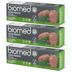 Chollo - Pasta de dientes 98&percnt; natural Biomed Salud de enc&iacute;as &vert; Fortalecimiento y protecci&oacute;n de enc&iacute;as &vert; Aceites esenciales de salvia&comma; eucalipto&comma; romero y cedro