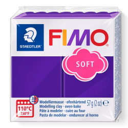 Chollo - Pasta para moldear Fimo Soft 8020 Ciruela 57g - Staedtler 8020-63