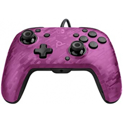 Chollo - PDP Face off Deluxe&plus; Audio Purple Camo Mando para Nintendo Switch &vert; 500-134-NA-CM05