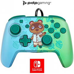 Chollo - PDP Faceoff Deluxe+ Audio Wired Controller: Animal Crossing Tom Nook para Nintendo Switch