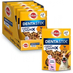 Chollo - Pedigree Dentastix Chewy Chunx para perro pequeño Pack 5x 68g