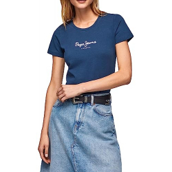 Pepe Jeans New Virginia Logo Print Slim Fit T-Shirt | PL505202595