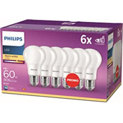 Chollo - Philips Bombilla LED Warm White E27 8W (Pack de 6)